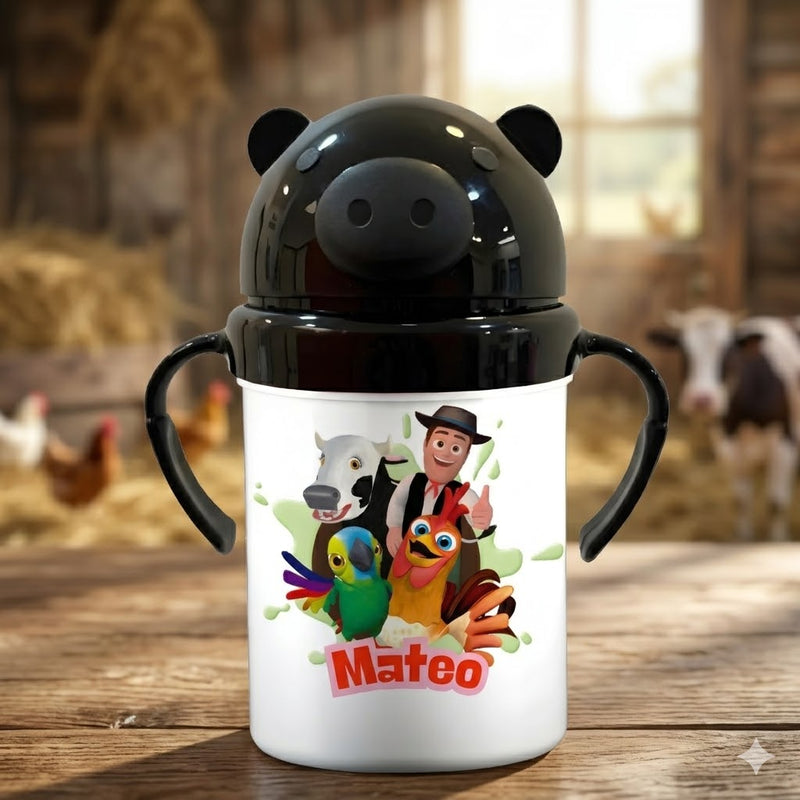 Jarro Térmico con Tapa de Osito Personalizado • El Regalo Más Tierno • Calidad Premium