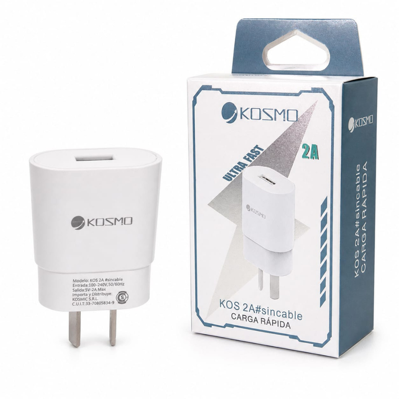 Cabezal Común 2A Kosmo Entrada USB