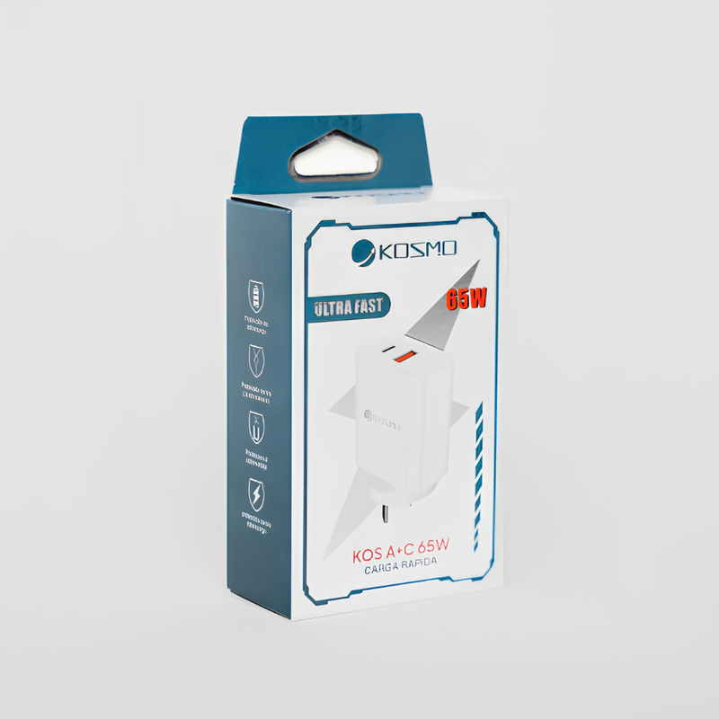 Cabezal Rápido Kosmo 65W Entrada USB+C