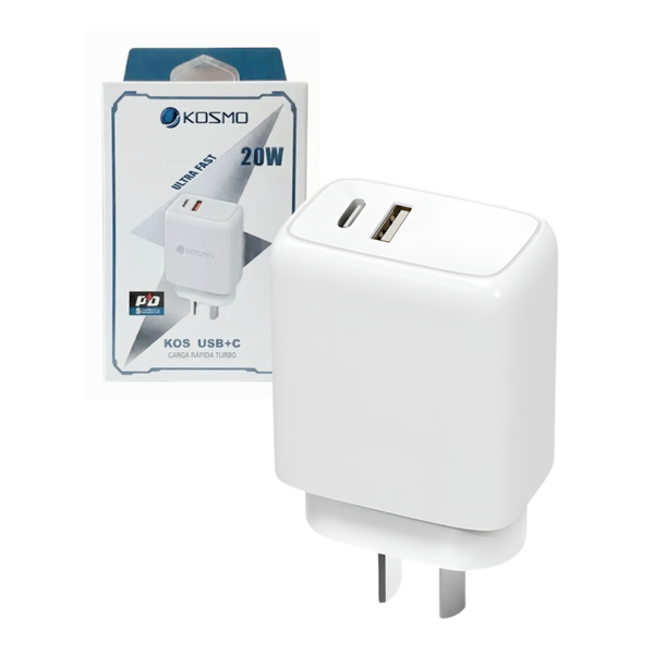 Cabezal Rápido Kosmo 20W Entrada USB+C