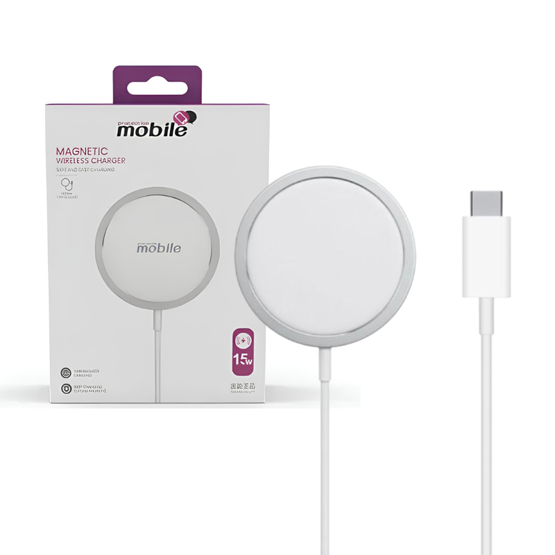 Cargador Inalámbrico MagSafe con Cable 15W Mobile