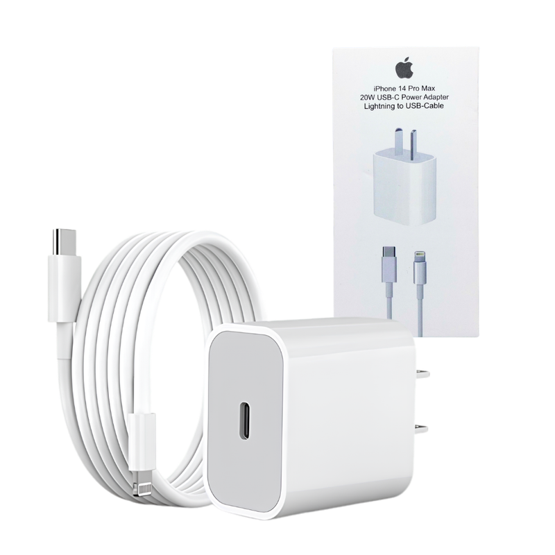 Cargador Rápido USB a Lightning 20W iPhone