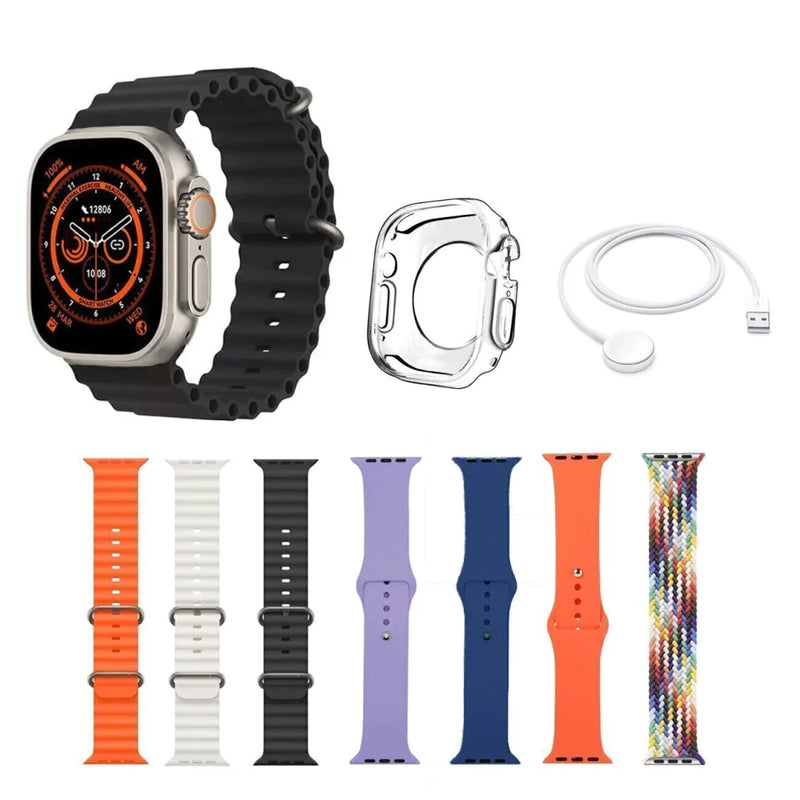 Smartwatch Ultra 9 TH7-3 con 7 Correas Intercambiables – Pantalla 2.09” + Llamadas Bluetooth
