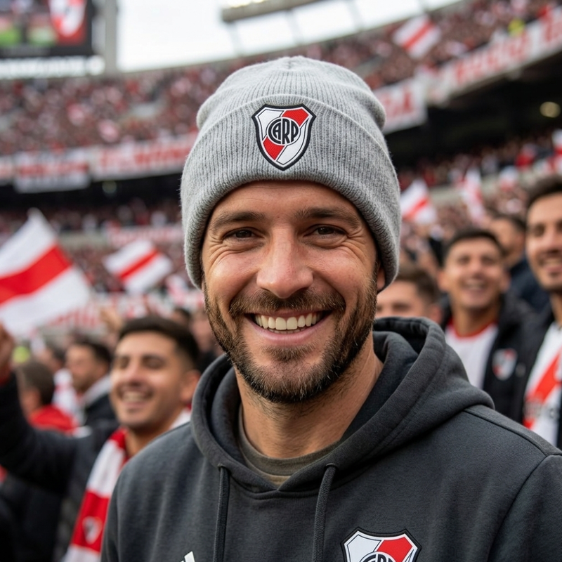 Gorro de Lana con Escudo River Bordado