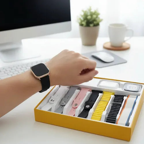Smartwatch Ultra 9 TH7-3 con 7 Correas Intercambiables – Pantalla 2.09” + Llamadas Bluetooth