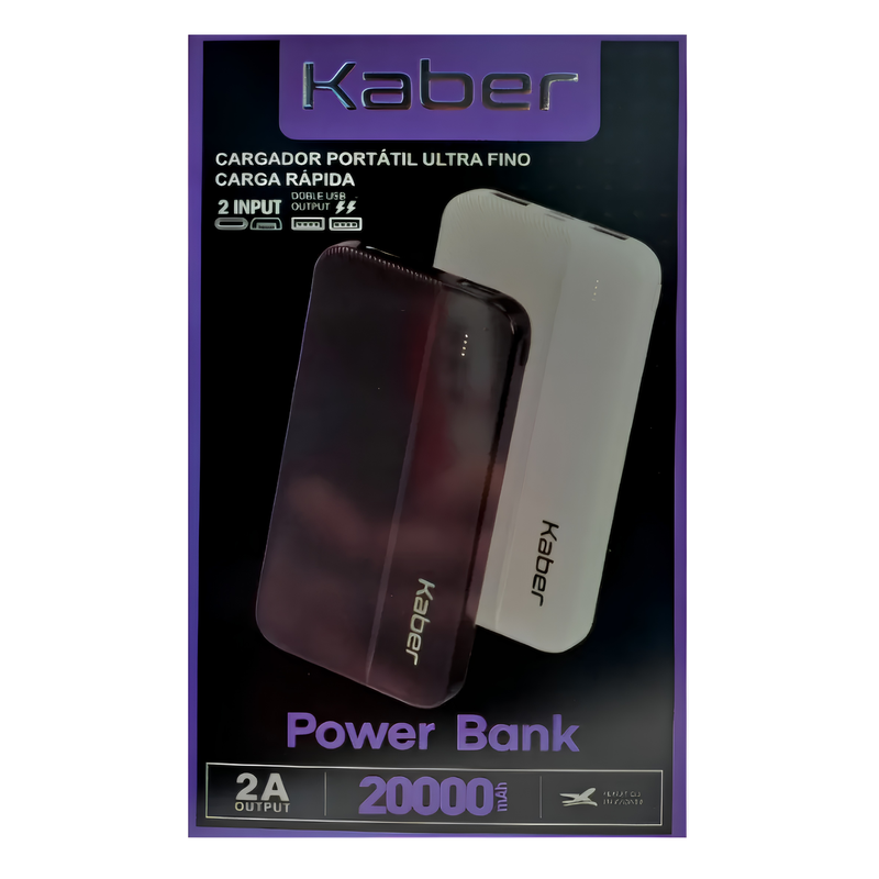 Powerbank Portátil 20000mah KABER