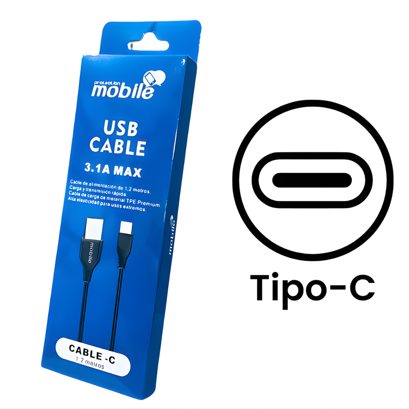 Cable USB Mobile 1.2Mts. (Tipo C)