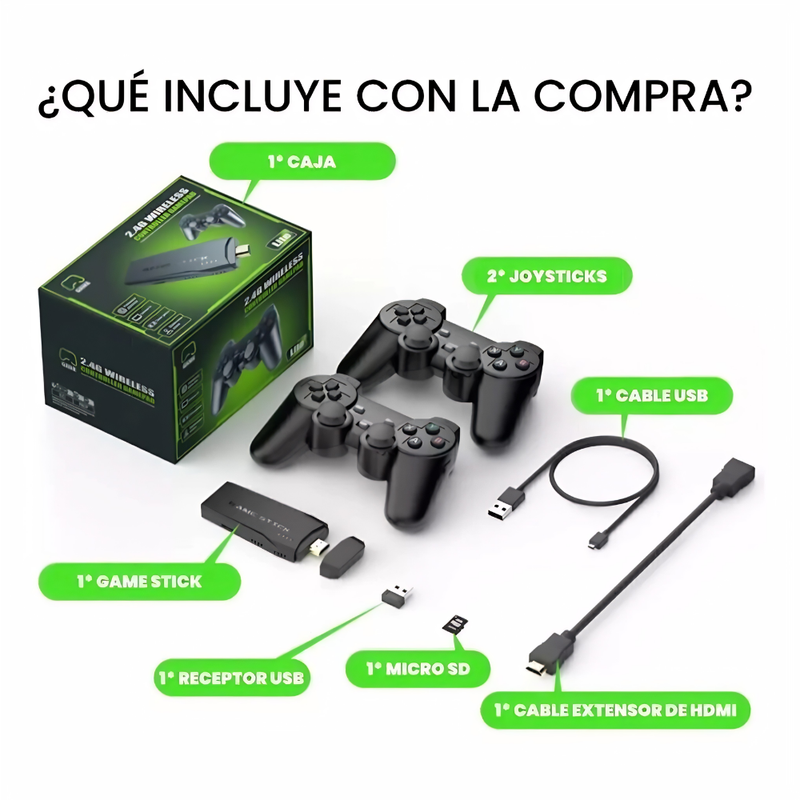 Consola Game Stick Retro LITE con 2 Joysticks