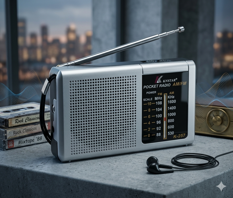Radio Portátil Knstar K-257 A Pilas Am Fm