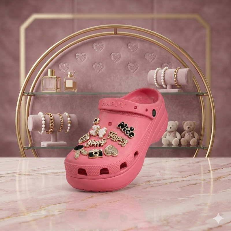 Crocs Infantiles con Dijes Decorativos –  Cómodos, Livianos y Personalizables