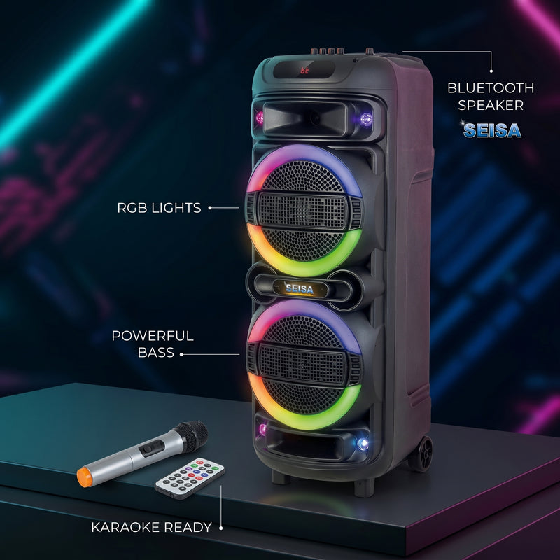 Parlante Inalámbrico Bluetooth SEISA 8x2" YX-H8866