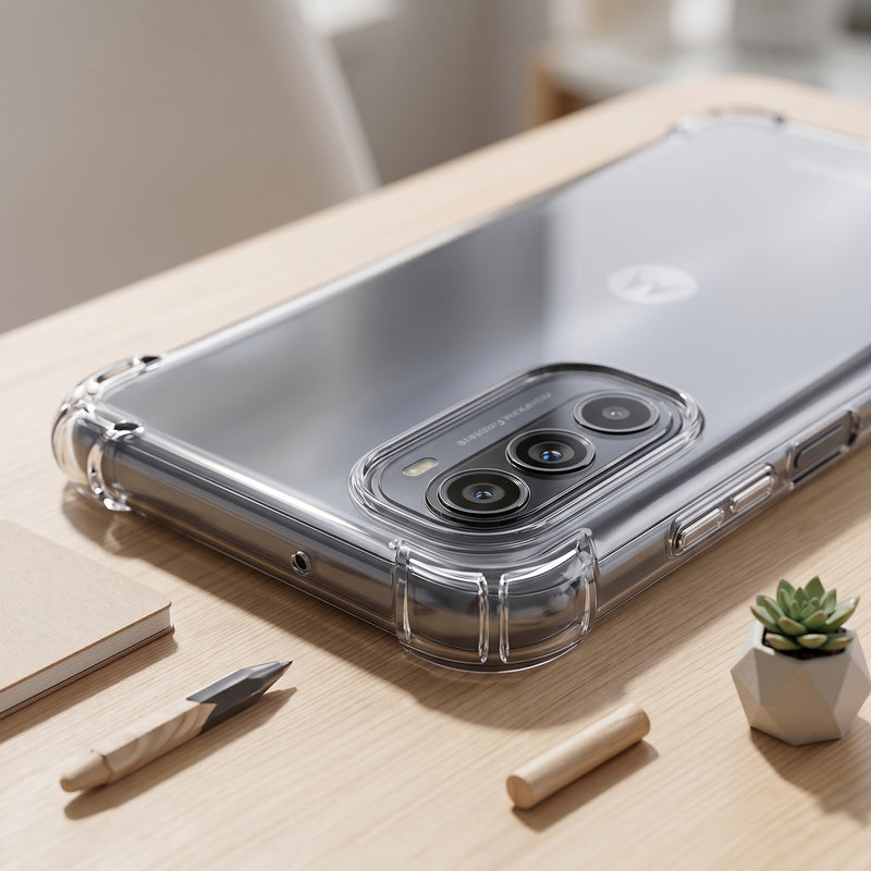 Funda Transparente Antishock Motorola G52