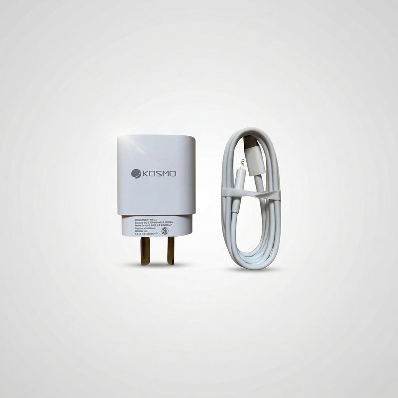 Cargador Rápido 25w iPhone Ficha C a Lightning
