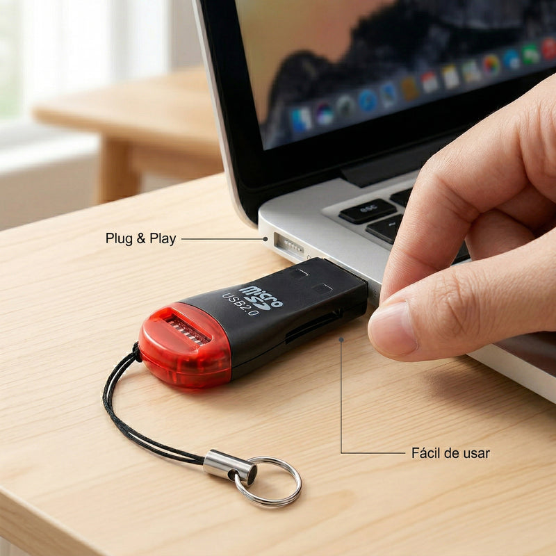Lector de Memoria Micro SD 480mbps