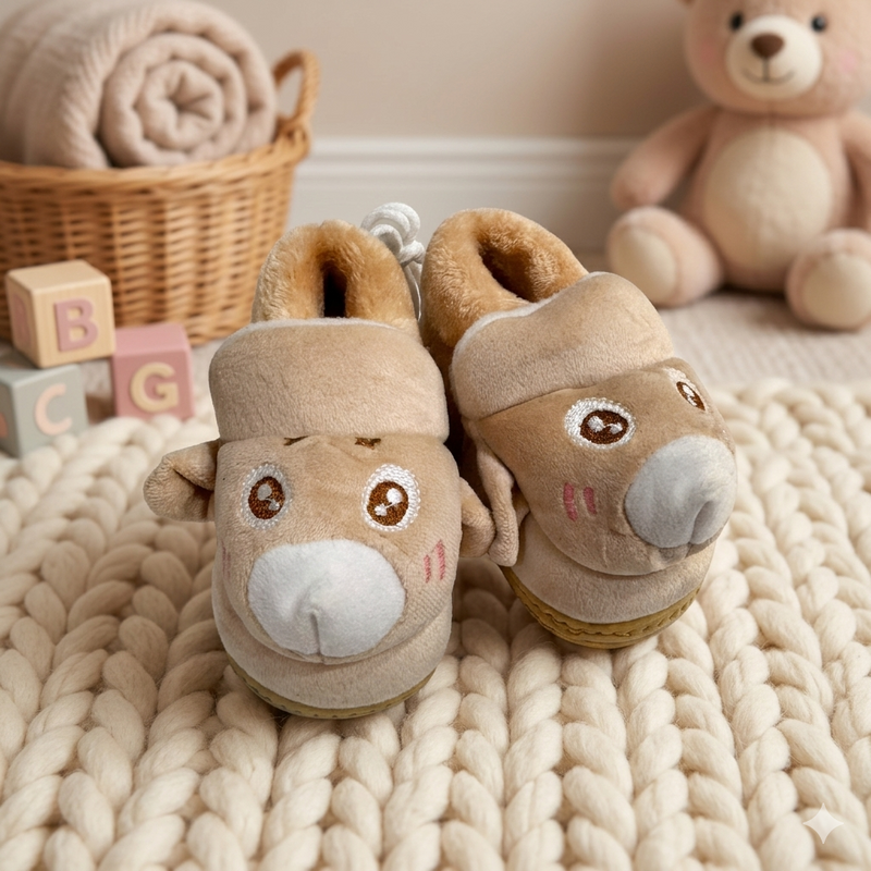Botitas Pantubotas para Bebé – Pantuflas Abrigadas y Antideslizantes