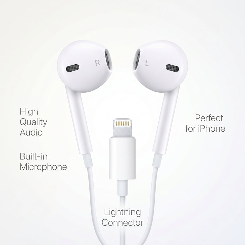 Auricular de Cable para iPhone Ficha Lightning