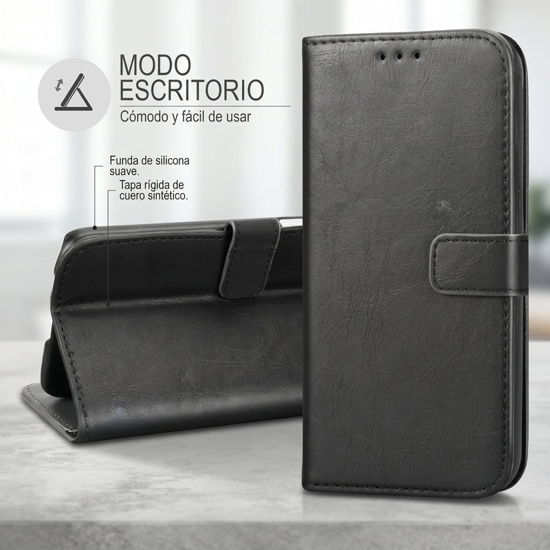 Funda Ejecutiva Flip Cover Tipo Librito para Redmi Note 10