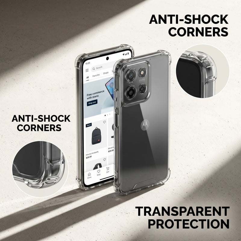 Funda Transparente Antishock Motorola G75