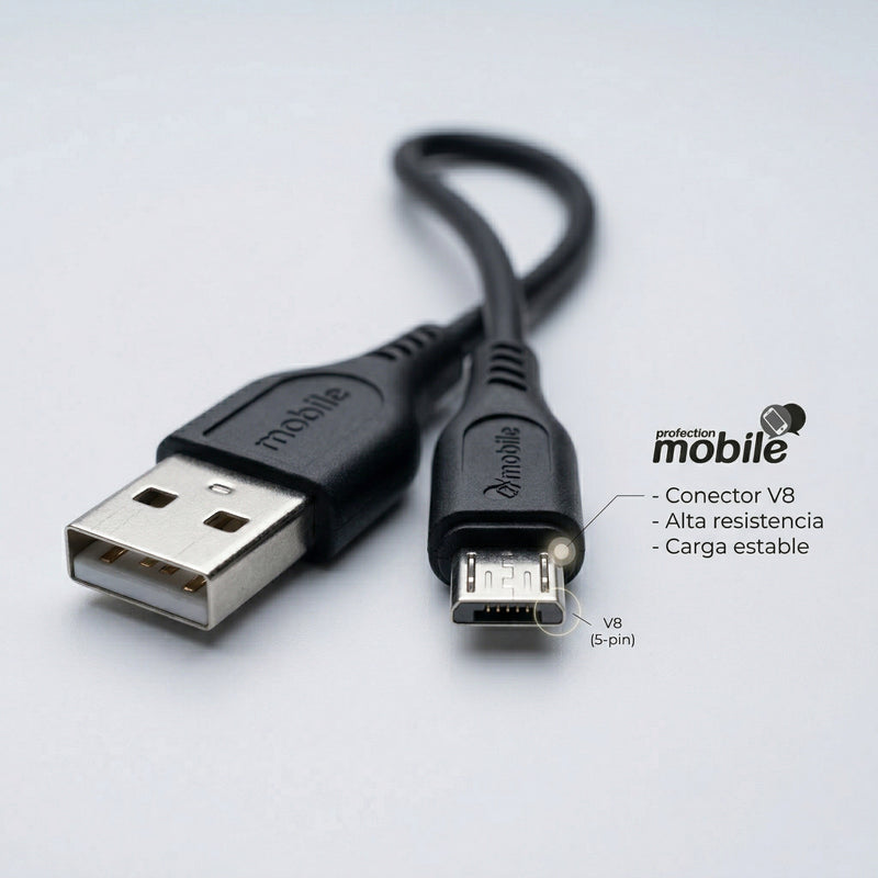 Cable USB Mobile 1.2Mts. (Micro V8)