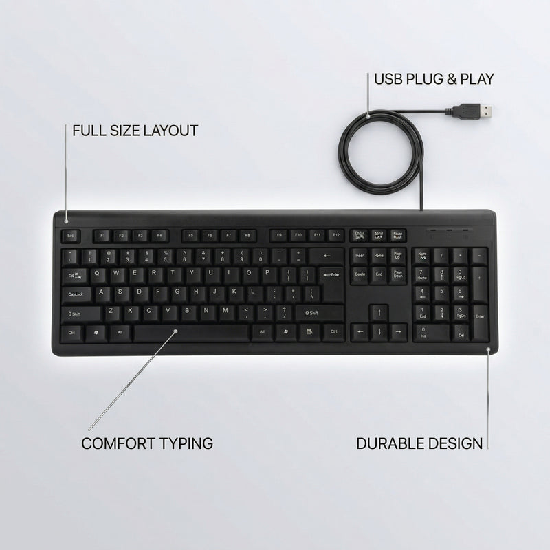 Teclado con Cable USB
