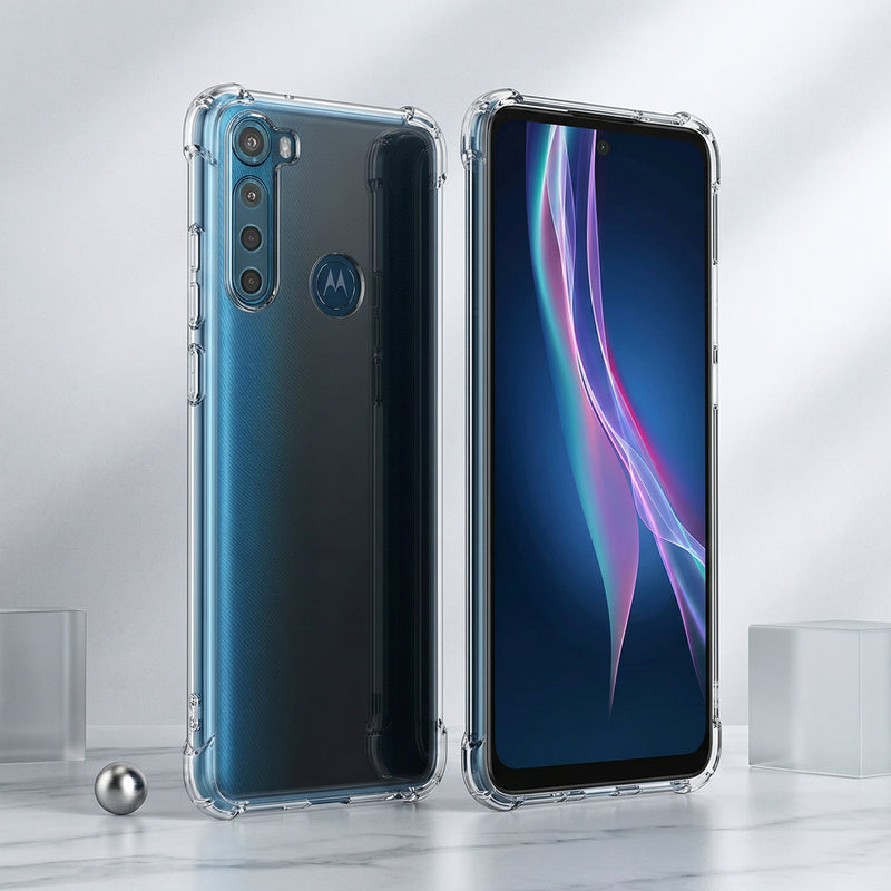 Funda Transparente Antishock Motorola One Fusion