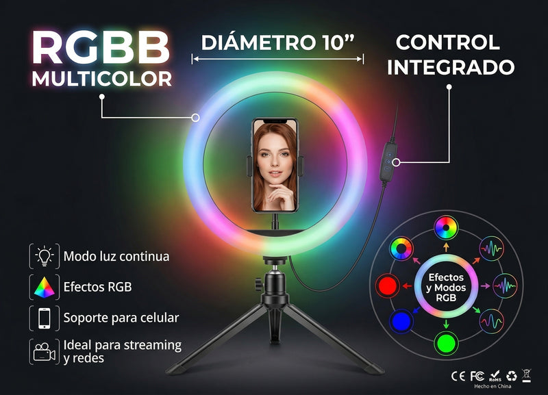 Aro de Luz Led RGB