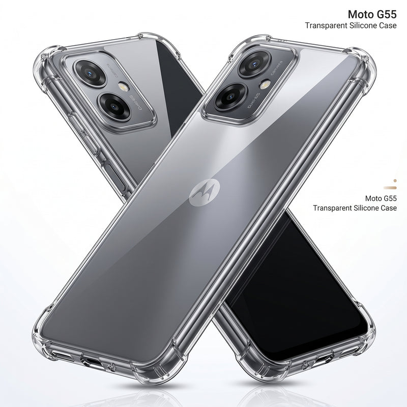 Funda Transparente Antishock Motorola G55
