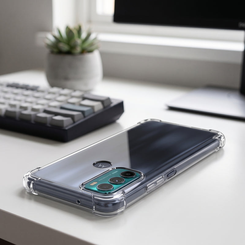 Funda Transparente Antishock Motorola G60s