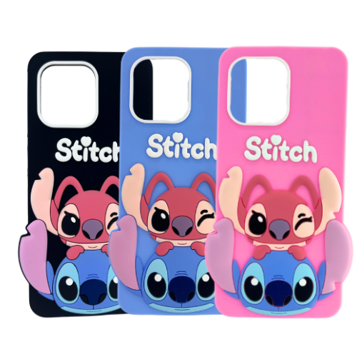 Funda de silicona con diseño de Stitch Motorola G04