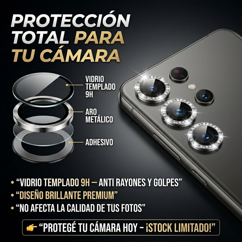 Protector para Cámara con Acabado Brillante y Vidrio Templado Premium Samsung S24