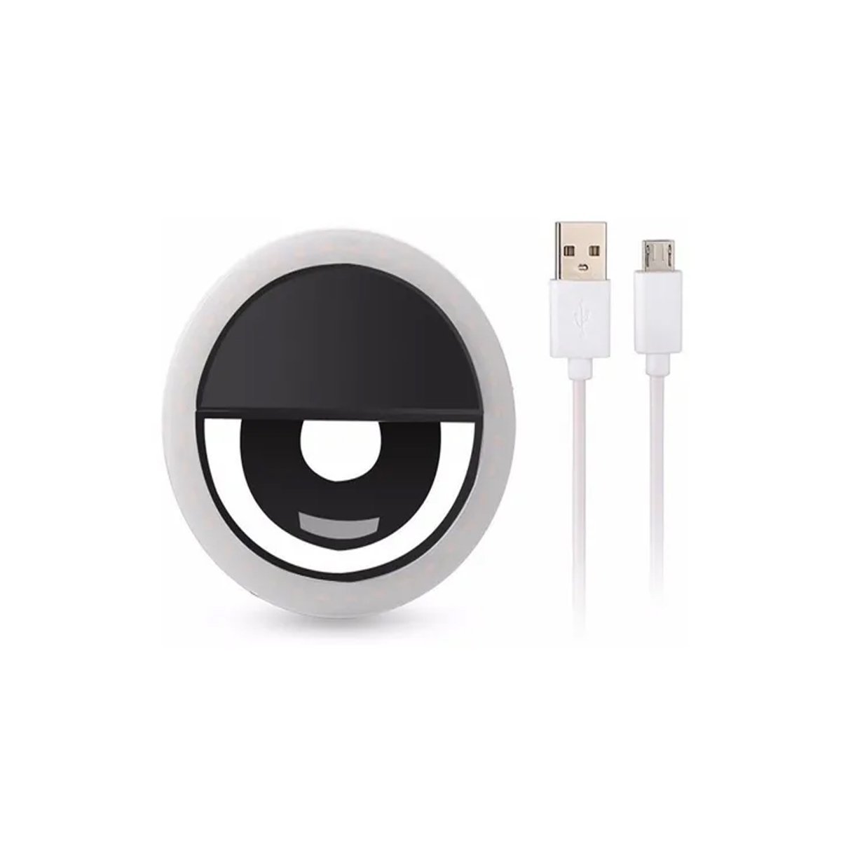 Aro Luz Led Selfie Para Celular Tablet Pc Linterna Anillo 8.5 Cm