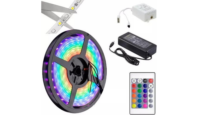 Tira Luces Led RGB 5Mts con Control Remoto