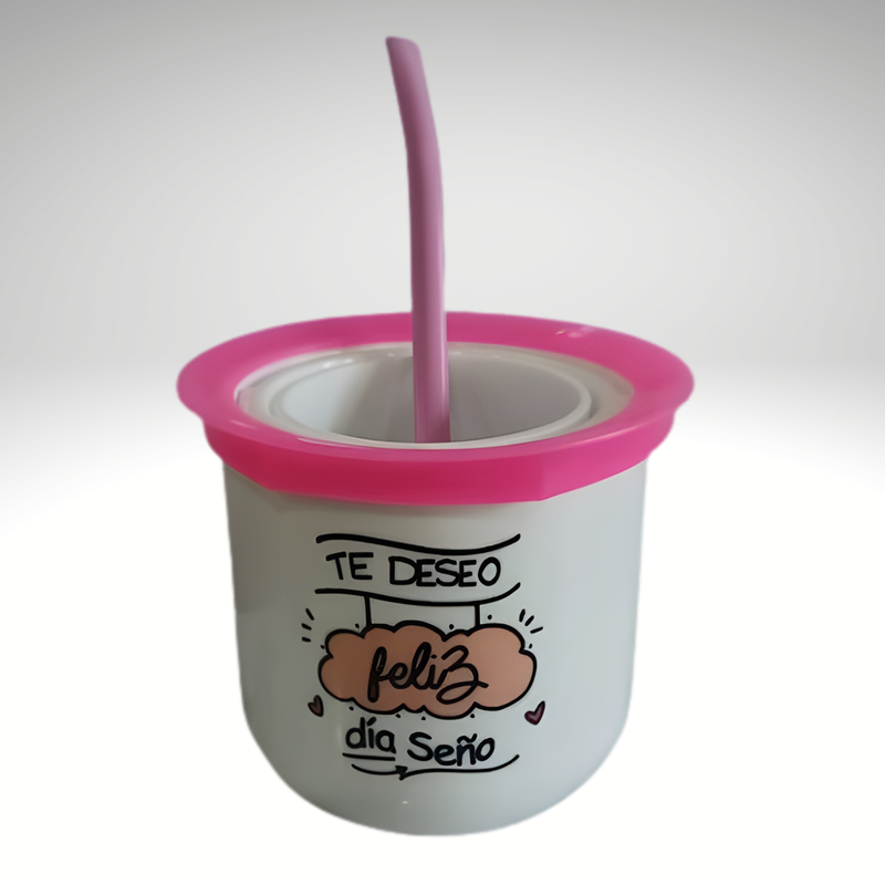 Mate de Polímero Antivuelco Ergonómico - Personalizado Full Color