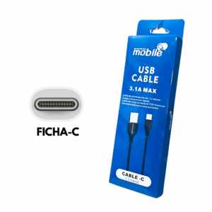 Cable de Datos Mobile 3.1A Carga Rápida - USB a Tipo C