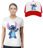 camiseta con persona chica y gorra22