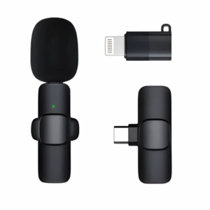 Micrófono Corbatero Inalámbrico Tipo C + Adaptador Lightning