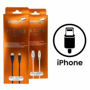 Cable de Datos USB-C Mobile 1.2Mts. 18W (Lightning)