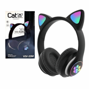 Auricular Vincha Inalámbrico Bluetooth VIM-23 Gatito LED