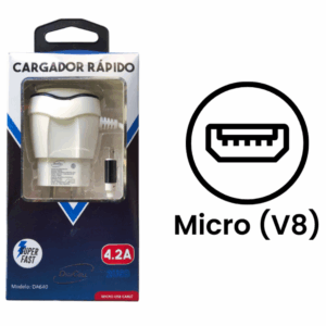 Cargador Rápido Digicell 4.2A (Micro V8)