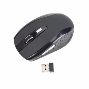 Mouse Inalámbrico Común a Pilas y Adaptador USB