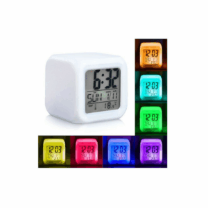 Reloj Despertador Cubo LED – a Pilas