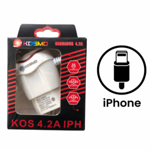 Cargador Rápido Kosmo 4.2A (Lightning)