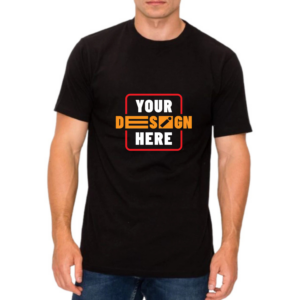 Remera Estampada Negra Adulto 100% Algodón