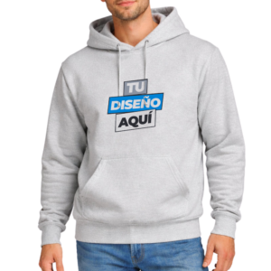 Buzo Estampado Gris Adulto 100% Algodón